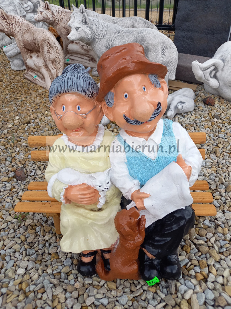 Figurki Do Ogrodu Babcia I Dziadek Figurka z żywcy dziadki Babcia i dziadek 50 cm > Góraleks > Najlepsze